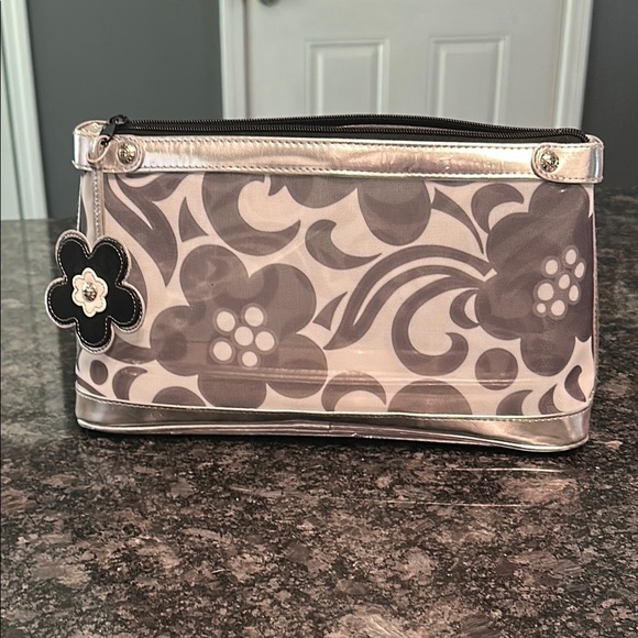 Vera Bradley Night & Day 2010Spring Pattern Zipped Travel Mesh Outer w/Liner GUC - Picture 5 of 16